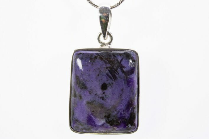 Siberian Charoite Pendant (Necklace) - Sterling Silver #303174